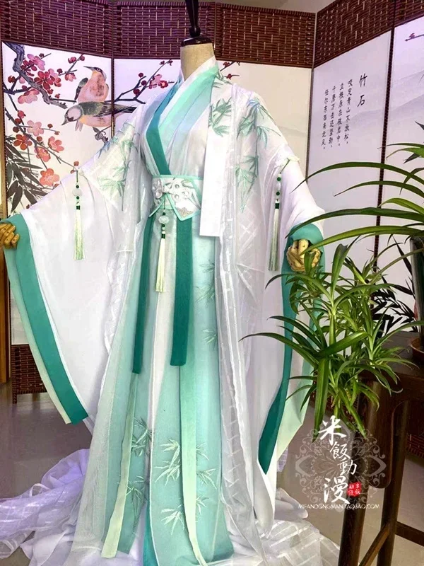 

Anime Villain Self-Rescue System Shen Qingqiu Cosplay Costume Tian Guan Ci Fu Qi Rong Hanfu Outfit Halloween Costumes for Adult