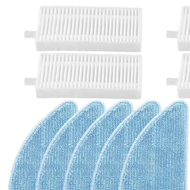 

4 фильтра, 5 тряпок для швабры, 6 боковых щеток для ILIFE V9 для A12 Pro, самоопорожняющийся робот-пылесос, аксессуары для чистки