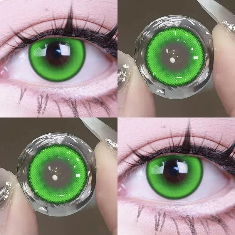 JeweLens Grüne Farbe Kontakt Koreanische Große Augen Objektiv Cosplay Kontakte Neu Kommen Make-Up Hohe Qualität Schnelle Lieferung – Detail 5