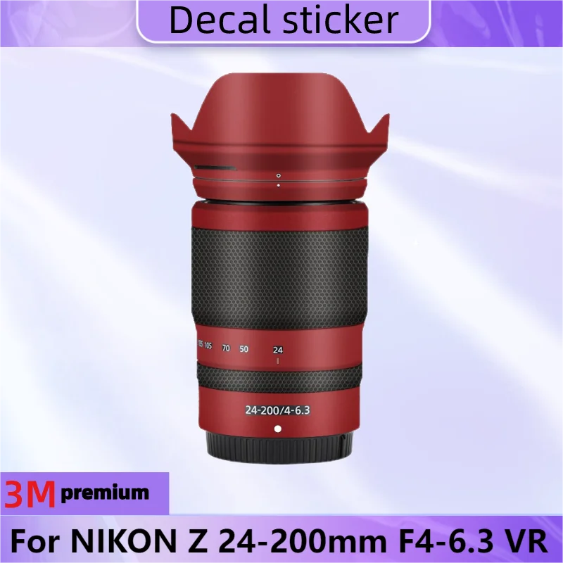 For NIKON Z 24-200mm F4-6.3 VR Lens Sticker Protective Skin Decal Vinyl Wrap Film Anti-Scratch Protector Coat Z24-200mm