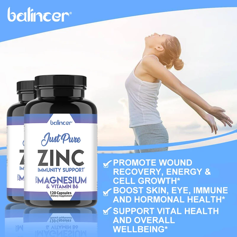 Zinc&vitamin B6Supports Bone and Immune Health,Supports Antioxidant Protection, Immune Support, Supports Enzyme Function