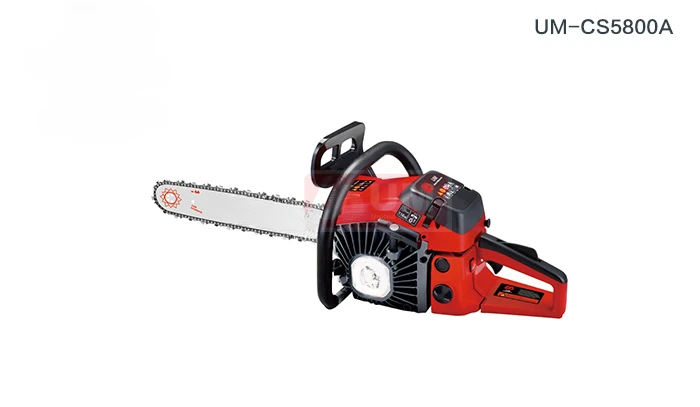 China manufacture 58cc 2 stroke wood cutting chainsaw