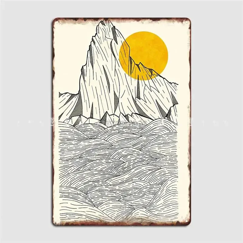 Sun Cliffs Poster Metal Plaque Cinema Garage Party Retro Wall Plaque Tin Sign Poster