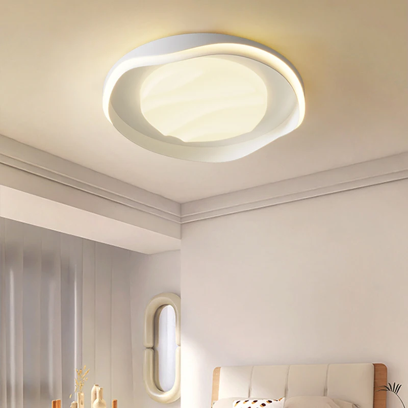 Cream Style Living Room Lamp Modern Minimalist Bedroom Lamps Whole House Assembled Lamp 2024 New Eye Protection Ceiling Lamp