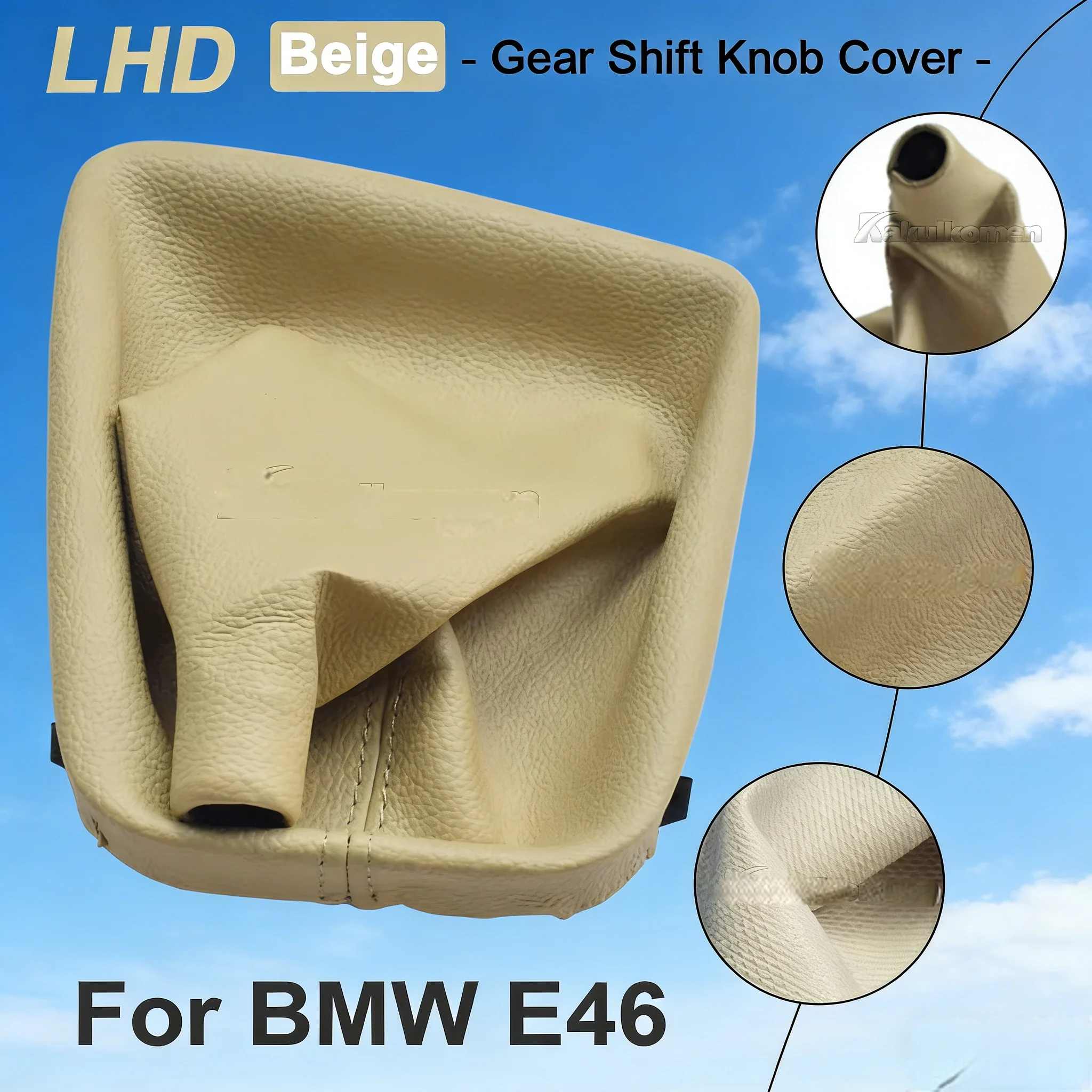 

5/6 Speed Car Gearstick Manual Gearshift Gear Shift Lever Stick Knob Shifter Collars Gaiter Gaitor Boot Cover Case For BMW E46