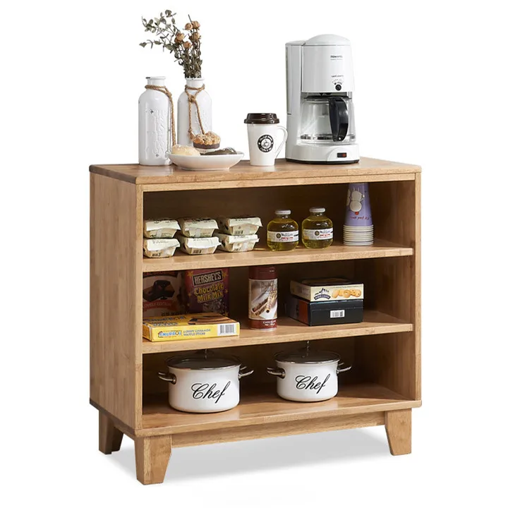 

Современный простой шкафчик из цельного дерева для гостиной, дома, кухни, микроволновой печи, стойка для рисоварки