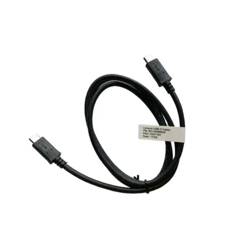 New Original for Lenovo ThinkPad X1 tablet 3rd Gen T580 t570 p52s p72s USB-C Type-C cable male to male 1m 03x7451