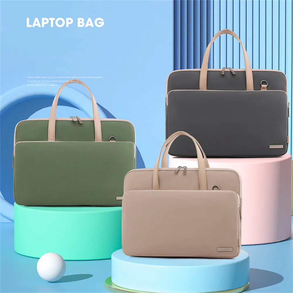 Laptop Bag Sleeve Case Shoulder Handbag Notebook Pouch Briefcases For 13 14 15.6 Inch Macbook Air Pro Hp Huawei Asus Dell