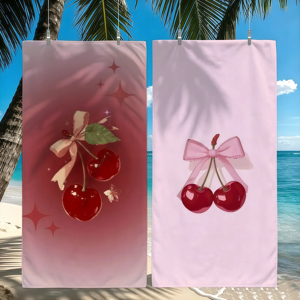 CHERRY cartoon Towel Towel Beach Towel Travel Shower Quick-Drying Soft Same Style Men Women Sports