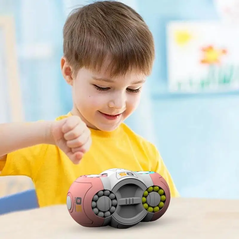 Rotating Magic Bean Cube Fidget Hand Sensory Toy 360-Degree Rotating Learning & Education Toys Educational Cube Spinner For Kids