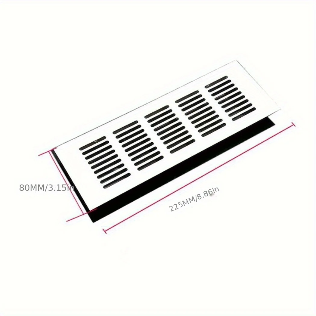 2 قطعة 80 مللي متر شبكة التهوية سبائك الألومنيوم تنفيس الهواء خزانة شواء خزانة التهوية غطاء مصبغة الأثاث شبكة تنفس