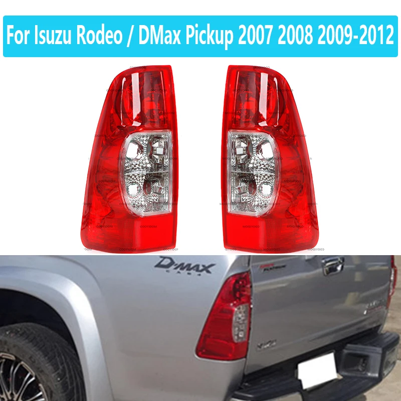 Für Isuzu Rodeo / DMax Pickup 2007 2008 2009-2012 Rückleuchten Hinten Nebel Bremse Seite Fahren Reverse Lampe 1 paar Auto Rückleuchten