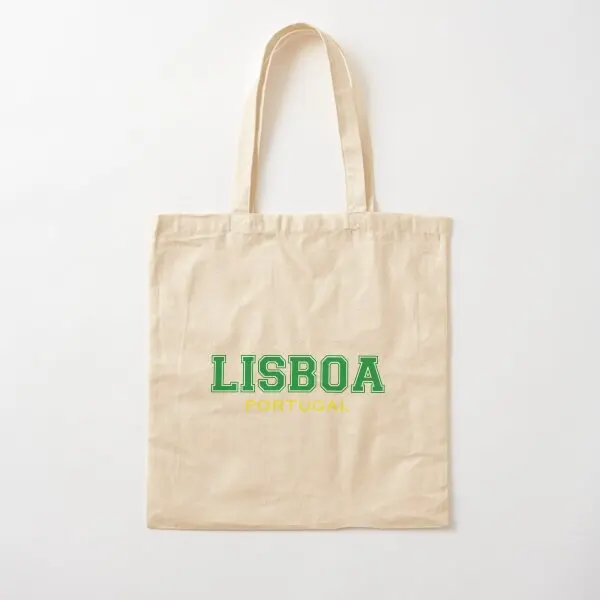 Lisboa-Sac à Main en Toile de Coton pour Femme, Imprimé, Réutilisable, Pliable, Unisexe, Fourre-Tout en Tissu de Styliste, Décontracté, pour Dame