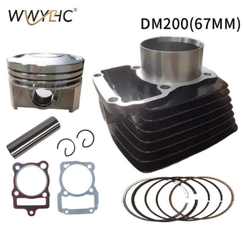 250CC es adecuado para pistón de manguito de motor de motocicleta Italika DM200 Dm250 Dm250CC