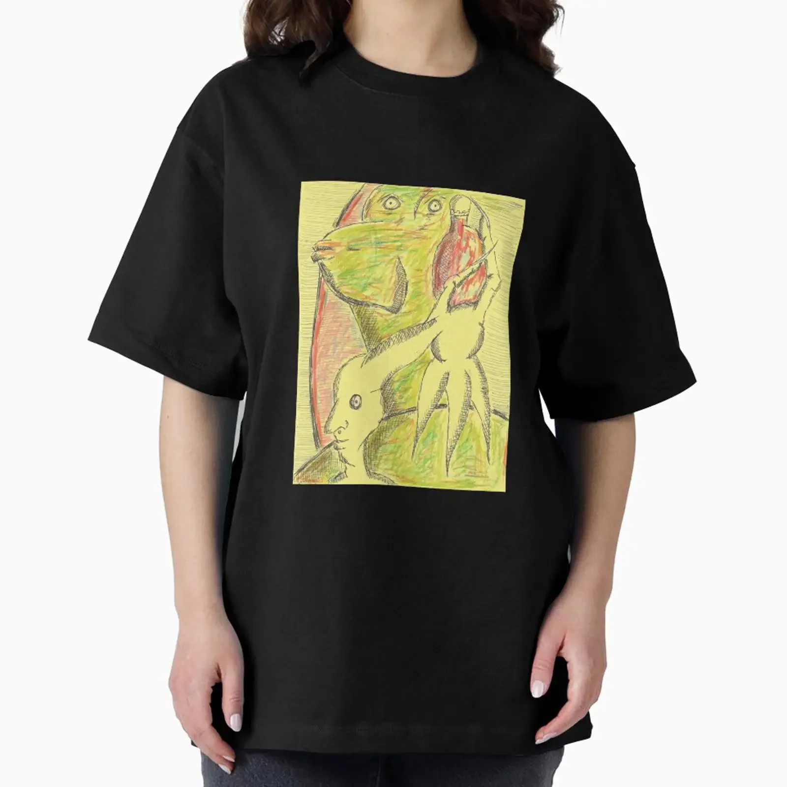 solution designed and sold by wormink vintage Washed Soft Slightly graphic Casual Top For Everyday Wear Versatile streetwear