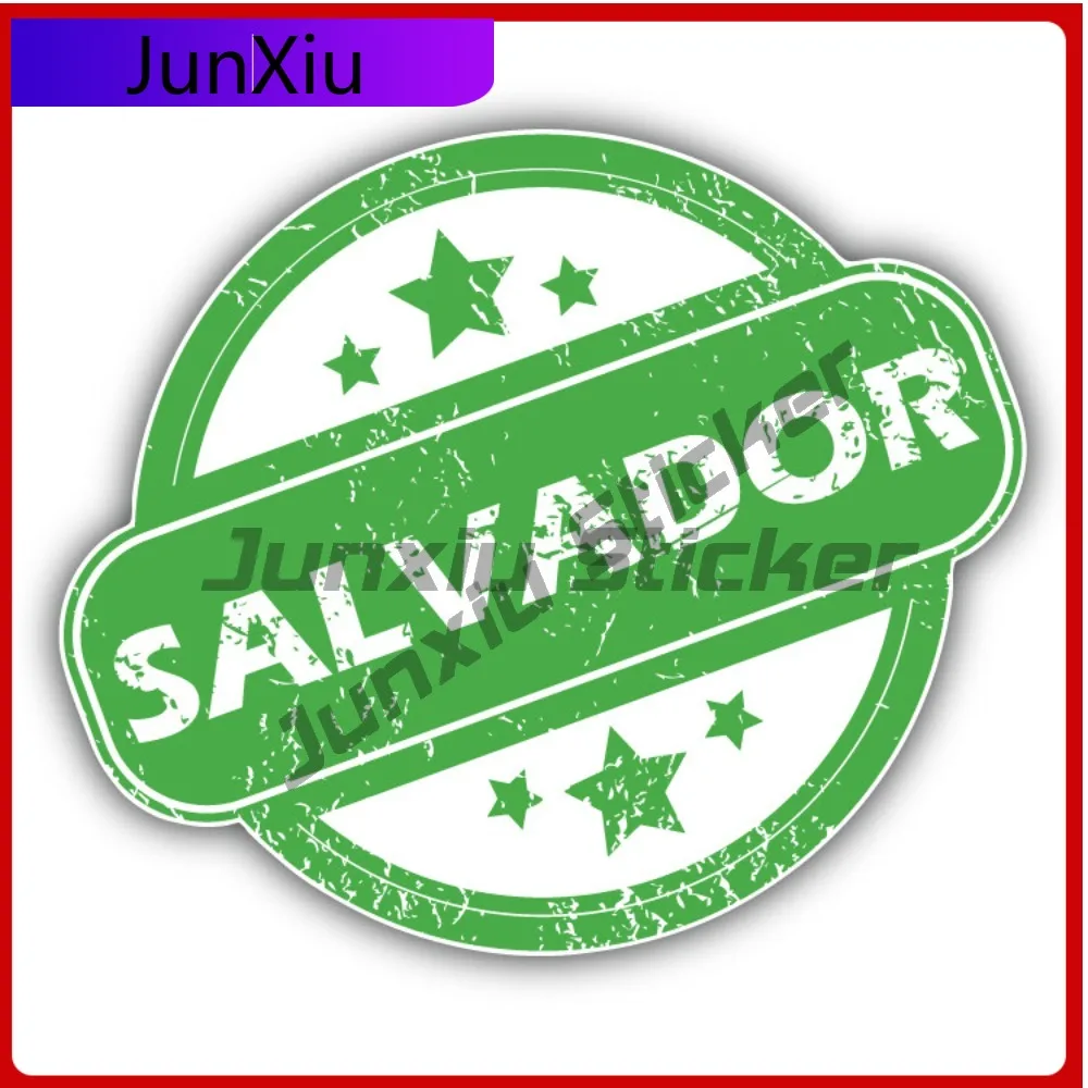 

Salvador Creative Sticker Travel Stamp Car Decal Bumper Stickers Cool Style SUV Use For Car Bumper Car Accessories Scratch Hi