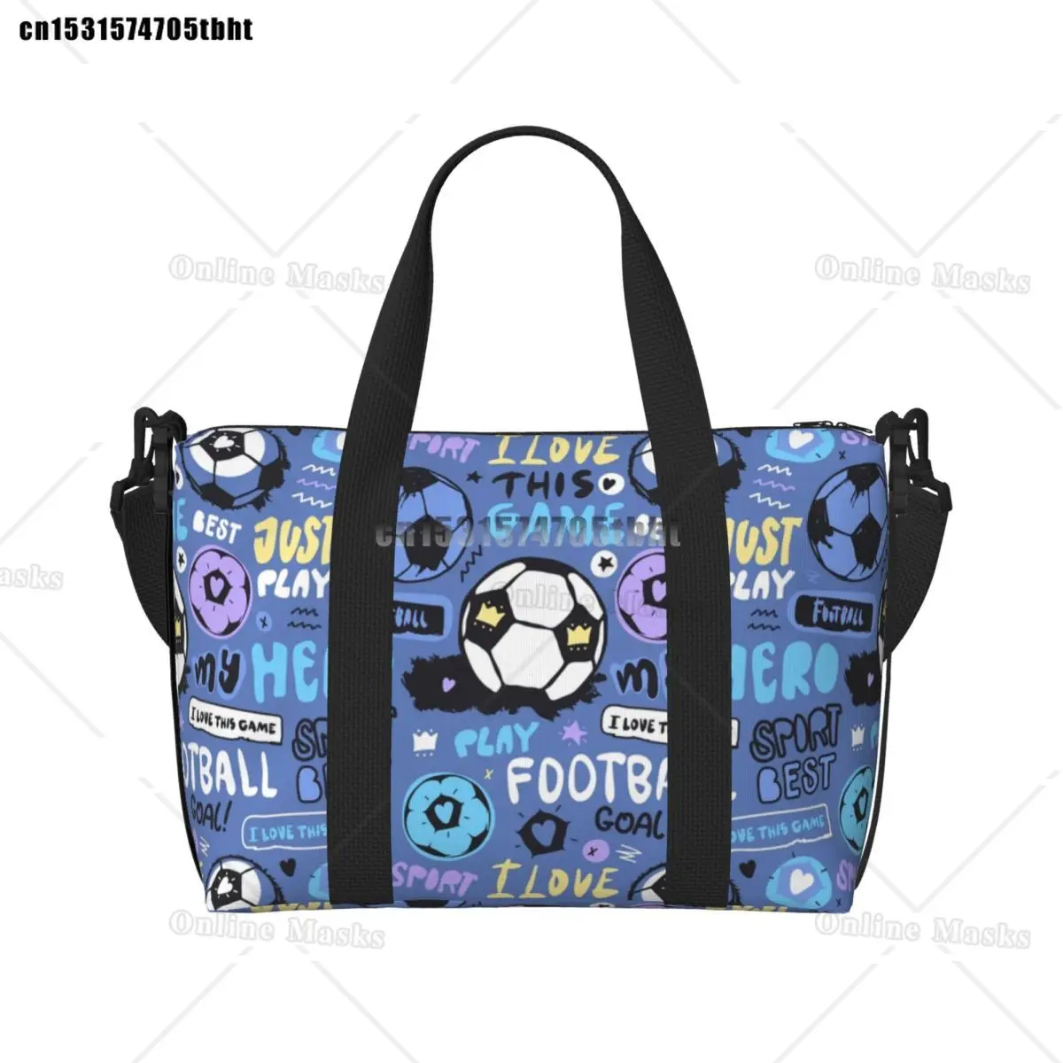 

Футбольная сумка-тоут для женщин, большая вместительная спортивная пляжная дорожная сумка