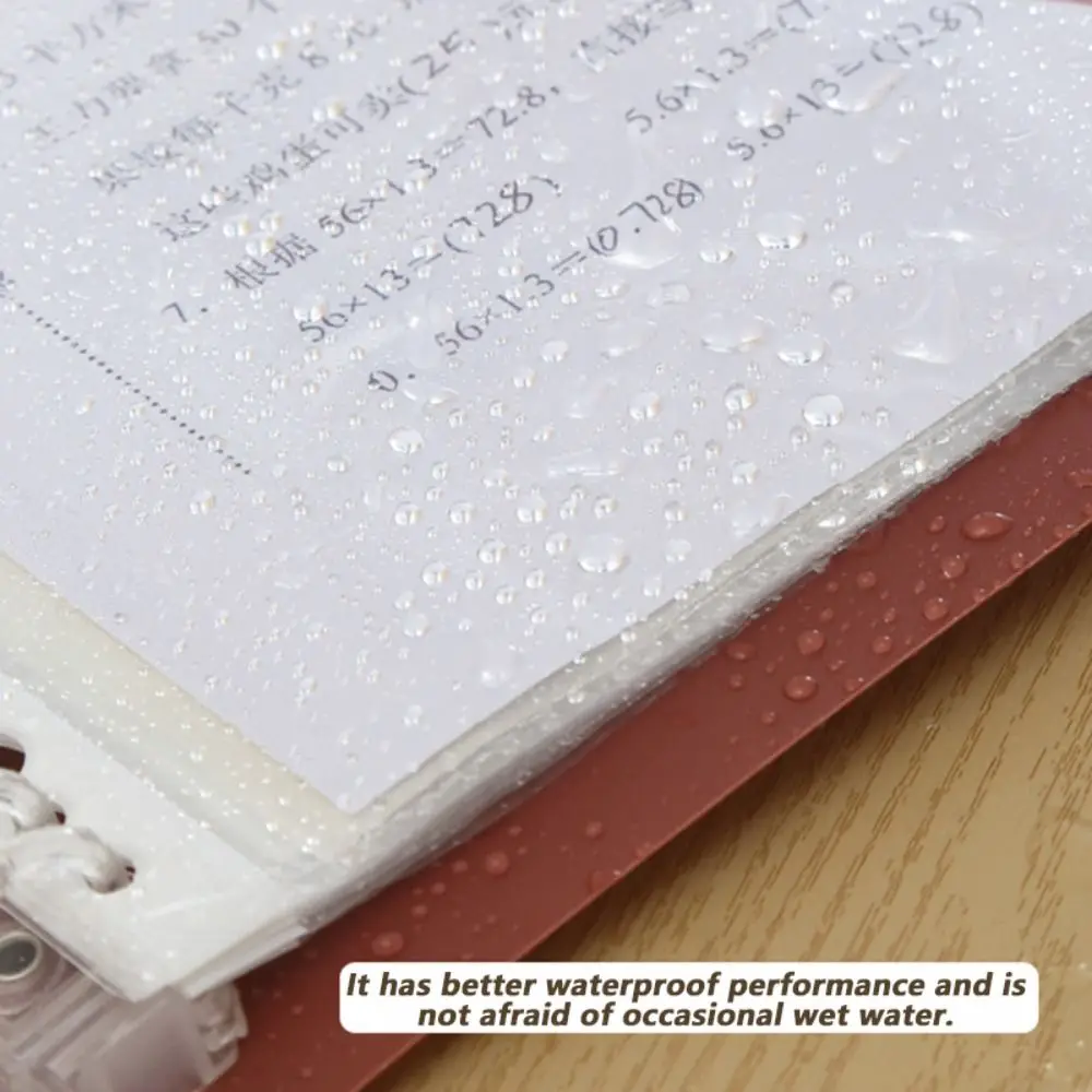

Simple Loose Leaf A3 File Folder Transparent Detachable Exam Paper Storage Bag Students Stationery Office Storage Booklet Gift