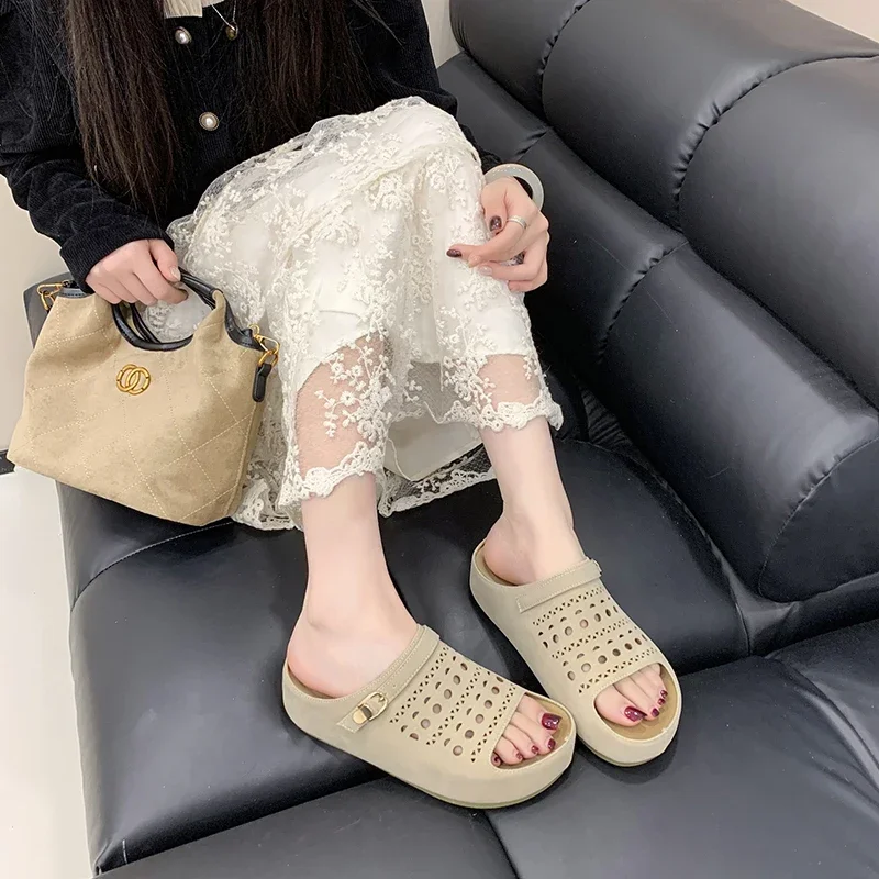Community Daily Activity Women Casual Slippers Anti Slip Neat Look Group Outdoor Walking Leisure Daily Footwear