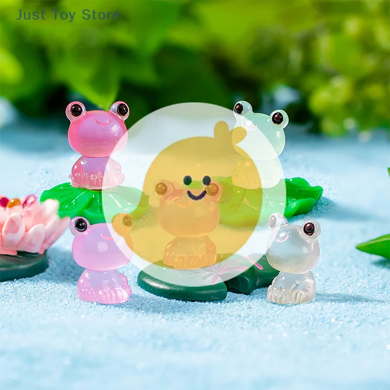

Набор из 5 миниатюрных светящихся в темноте фигурок лягушек из смолы для декора автомобиля, приборной панели и дома