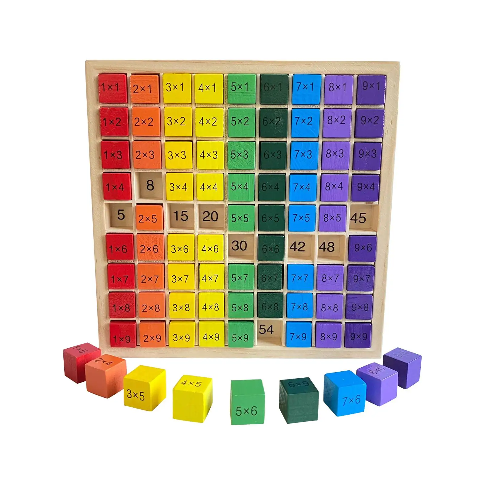 

Multiplication Board Arithmetic Teaching Aids Math Toy Board Puzzle Montessori