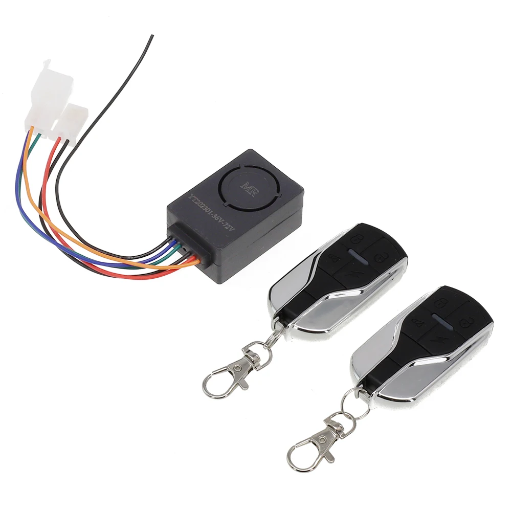 Remote Control Control Box Components Park Lock Remote Smart 36-72V ABS Alarm Anti-theft Black Induction Wireless