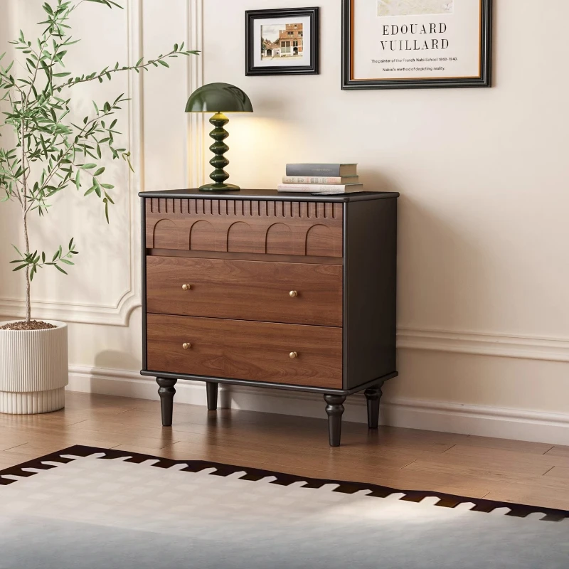 

Room bedside cabinet new retro storage six bucket storage cabinet
