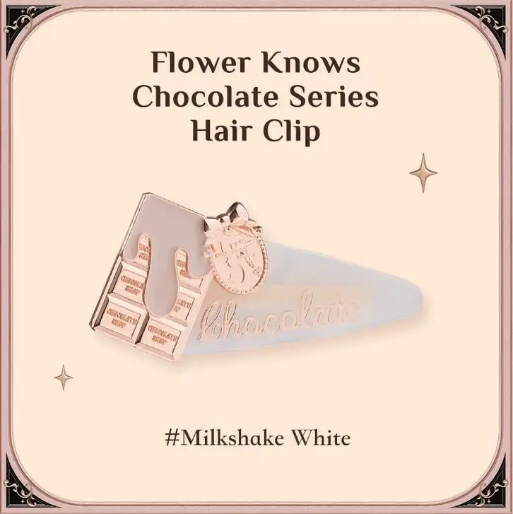 Flower Knows Hair Clip Chocolate Series Acetate Hair Clips Women Beauty Hair Accessories