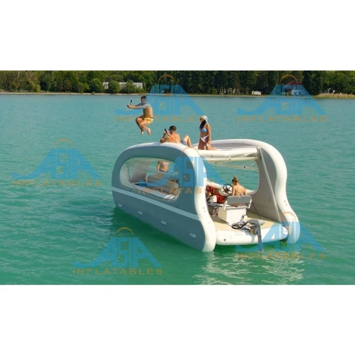Budget opblaasbare huishoeboot voor resort / snelle installatie drijvende huishoeboot