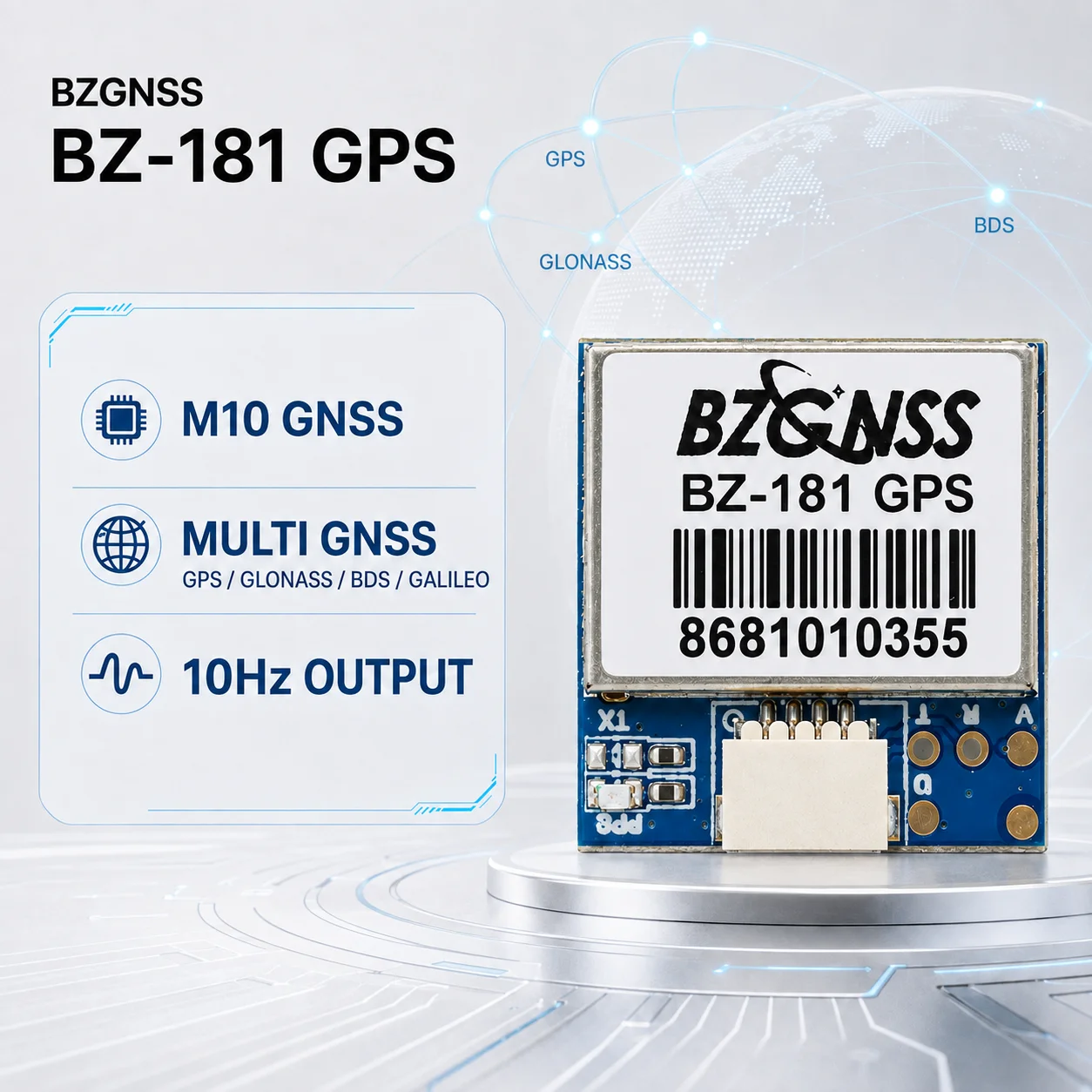 BZGNSS BZ-181 GPS Module M10 GNSS 5V 10Hz UBLOX Receiver Ceramic Antenna For Fixed Wing FPV Drone Long Range RC Model Aircraft