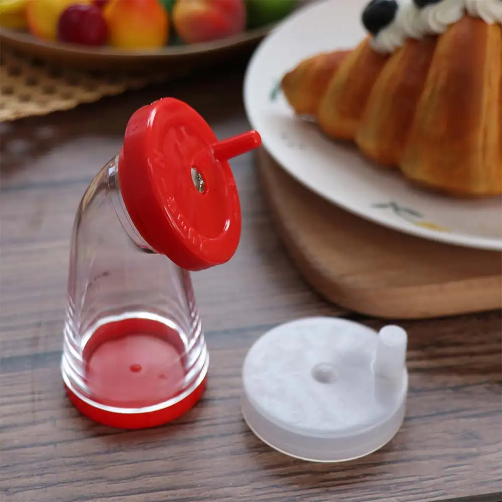 Hand-Rotated Manual Sesame Grinder with Moisture-proof Cover Transparent Body Sesame Mill Bottle Plastic Sesame Dispenser Noodle