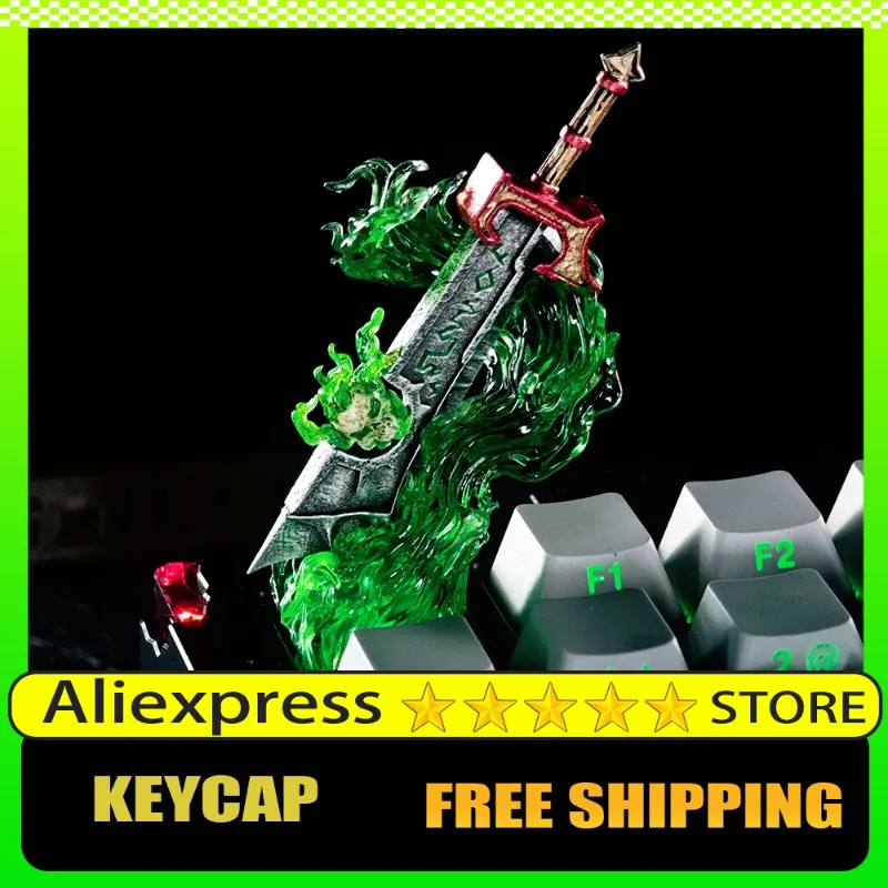 

World of Warcraft Ashbringer Artisan Keycap из смолы на заказ, ручная работа, колпачок для клавиатуры, игровой колпачок, механическая клавиатура, аксессуары, подарки