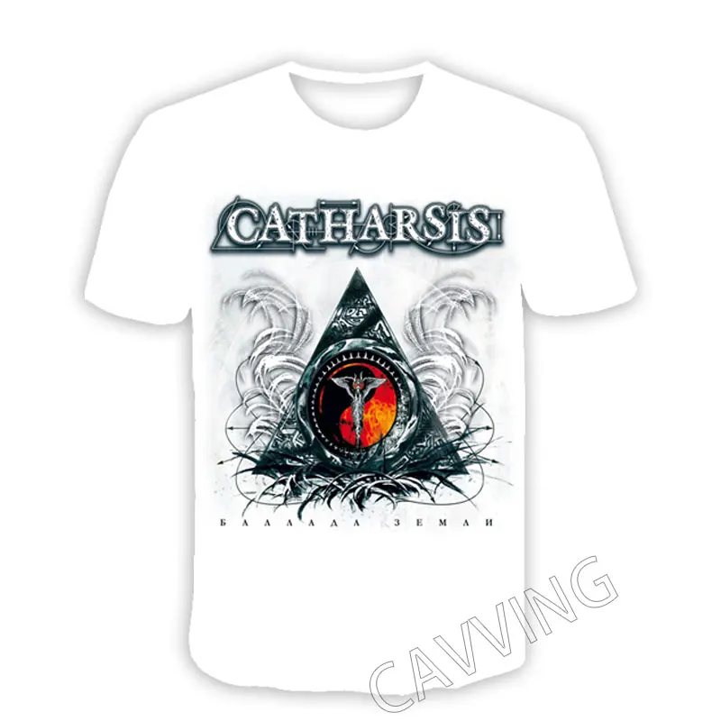 New Fashion Women/Men's 3D Print  CATHARSIS Band  Casual T-shirts  Hip Hop Tshirts Harajuku Styles Tops Clothing  Size : S-7XL