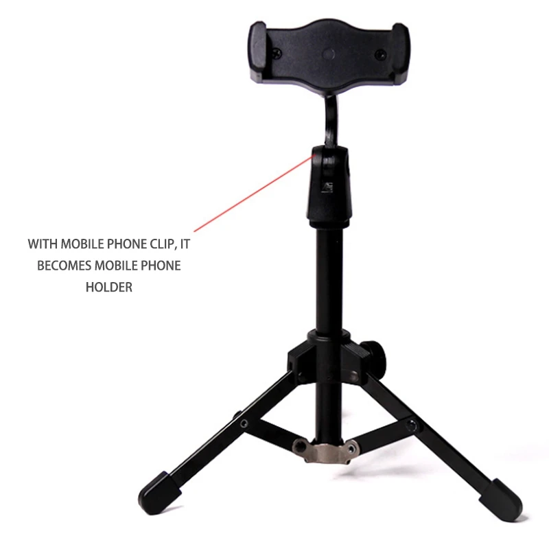 Foldable Tripod Desktop Microphone Stand Holder for Podcasts, Online Chat, Conferences, Lectures,Meetings, and More