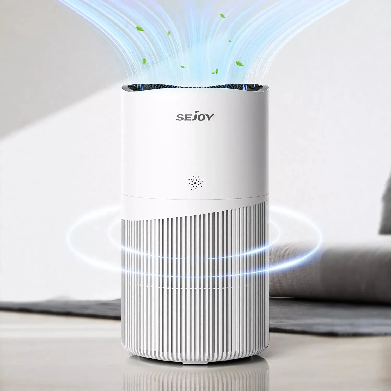 

SEJOY 3-скоростной очиститель воздуха HEPA, свежий воздух для домашнего аллергии, пыль, пыльца, одобренный CARB, монитор качества воздуха в реальном времени