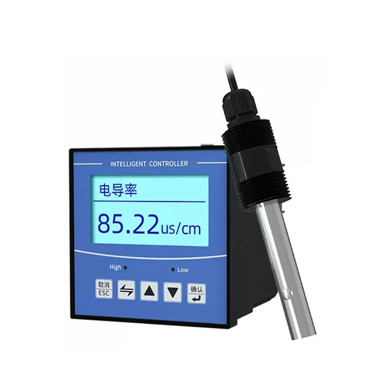 Industrial EC conductivity transmitter high precision electrode probe sewage monitoring water quality EC detector sensor