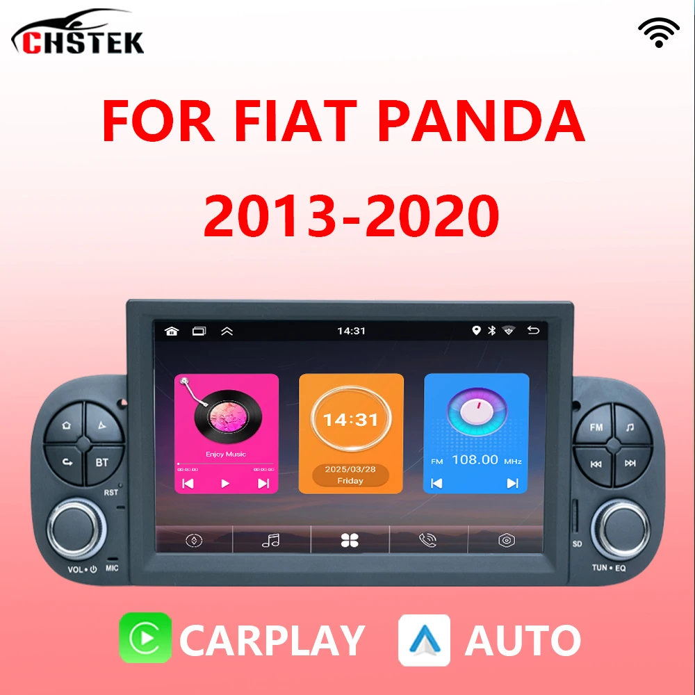 

CHSTEK Car Radio Navigation Auto Carplay For Fiat Panda 2013-2020 Multimedia Carplay Wireless WIFI Bluetooth Stereo Android Auto