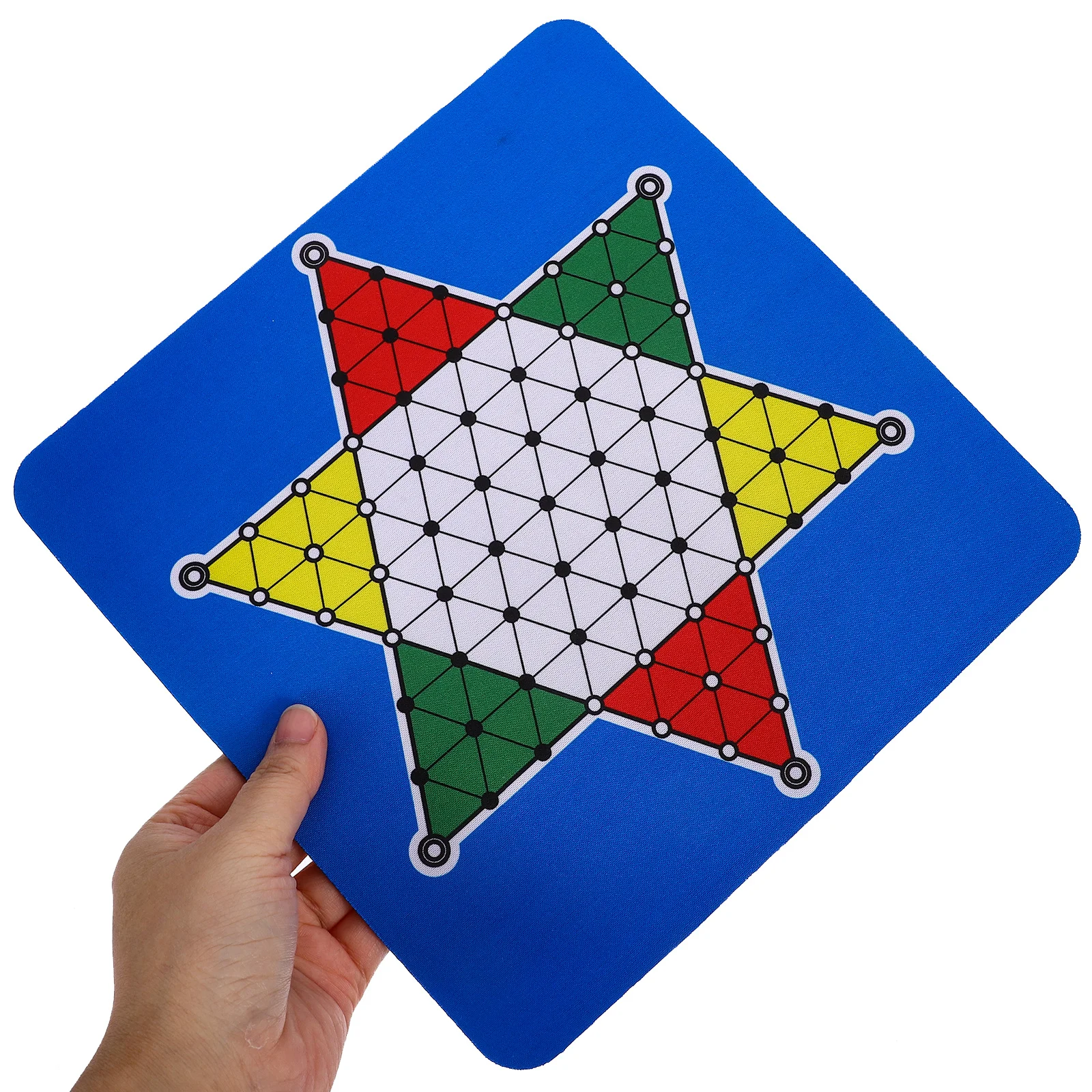 

1Set Foldable Chinese Checker Chessboard Strong Wear Resistant Game Board for Multi Use As Chess Accessory and Desk Mat