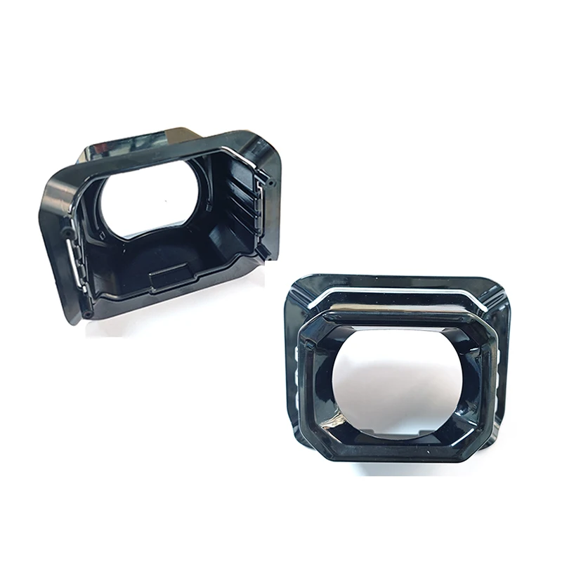 SANVI 2PCS Black 3.0 Inches Square Projector Lense Shroud Decorative Mask for Car Light Upgrade  Car Light Accessories view 4