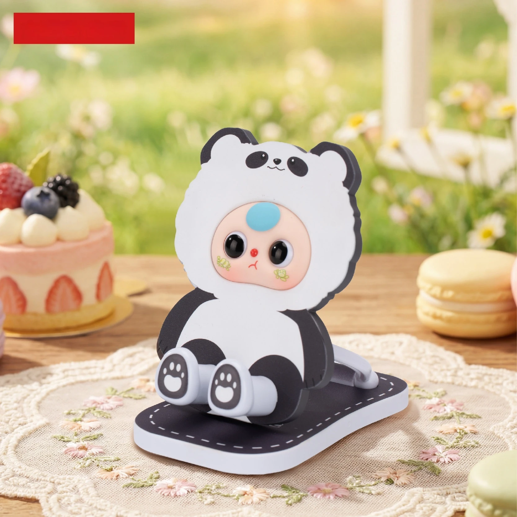 Baby Three Foldable Phone Stand Blind Box Cute Animal Desktop Holder For Watching TV Desk Decor Surprise Collectible Toy view 2