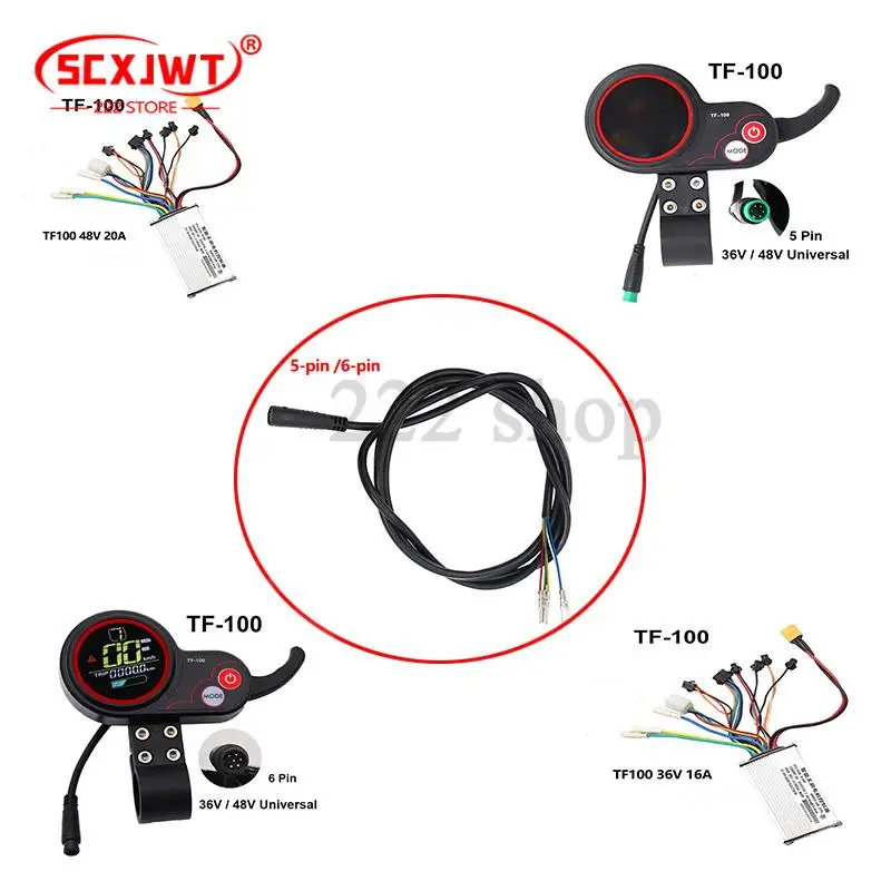 

Контроллер 48В 36 16А/20А и дисплей-акселератор TF-100 для электросамокатов Kugoo Kukirin M4/M4 Pro