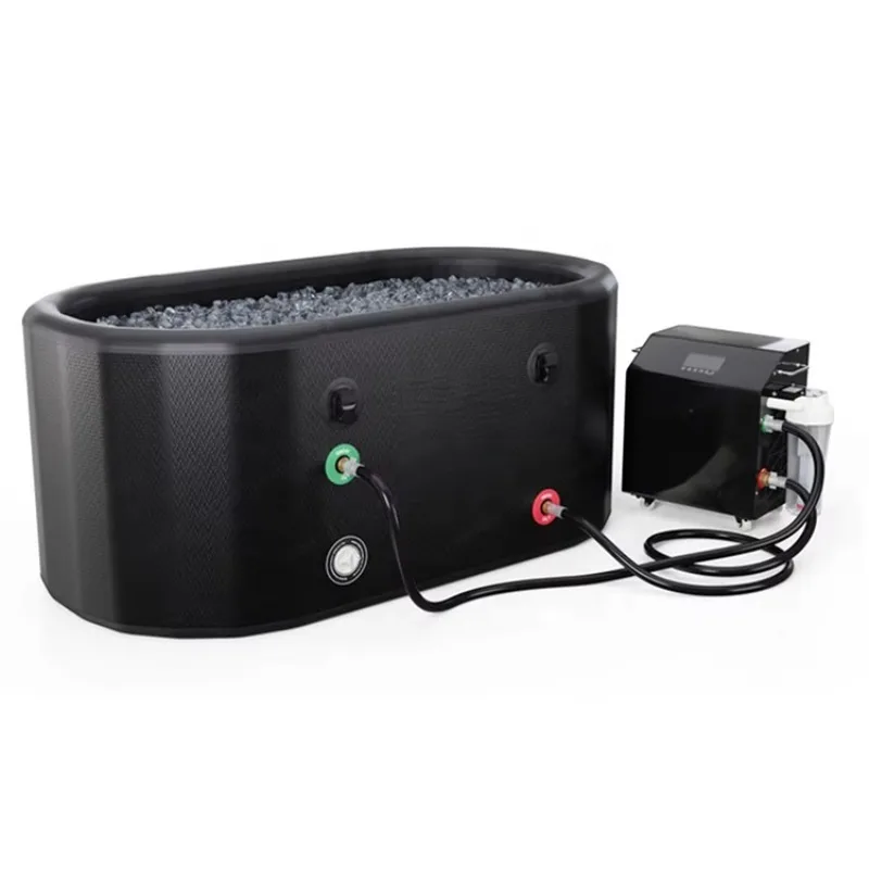 Costom Bucket Bathtub Outdoor Spa Bucket Bathtub Cold Therapy Fitness Inflatable Bubble Bath Tub Pvc Brushed Material Ice Bucket