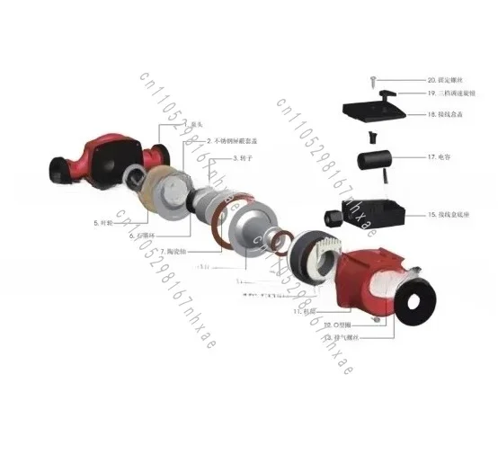 Household Automatic Floor Heating Radiator Hot Water Circulating Booster Heating Circulating Water Pump 220V
