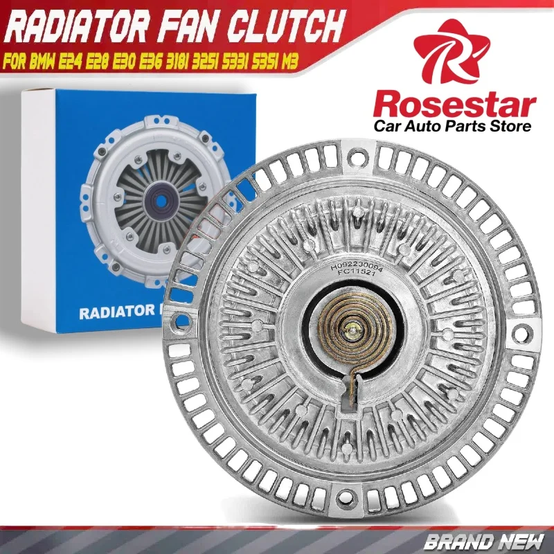 قابض مروحة تبريد المحرك Rosestar لسيارات BMW E24 E28 E30 E36 318i 325i 535i Z3 11521740962، 11521723918، 11521466000