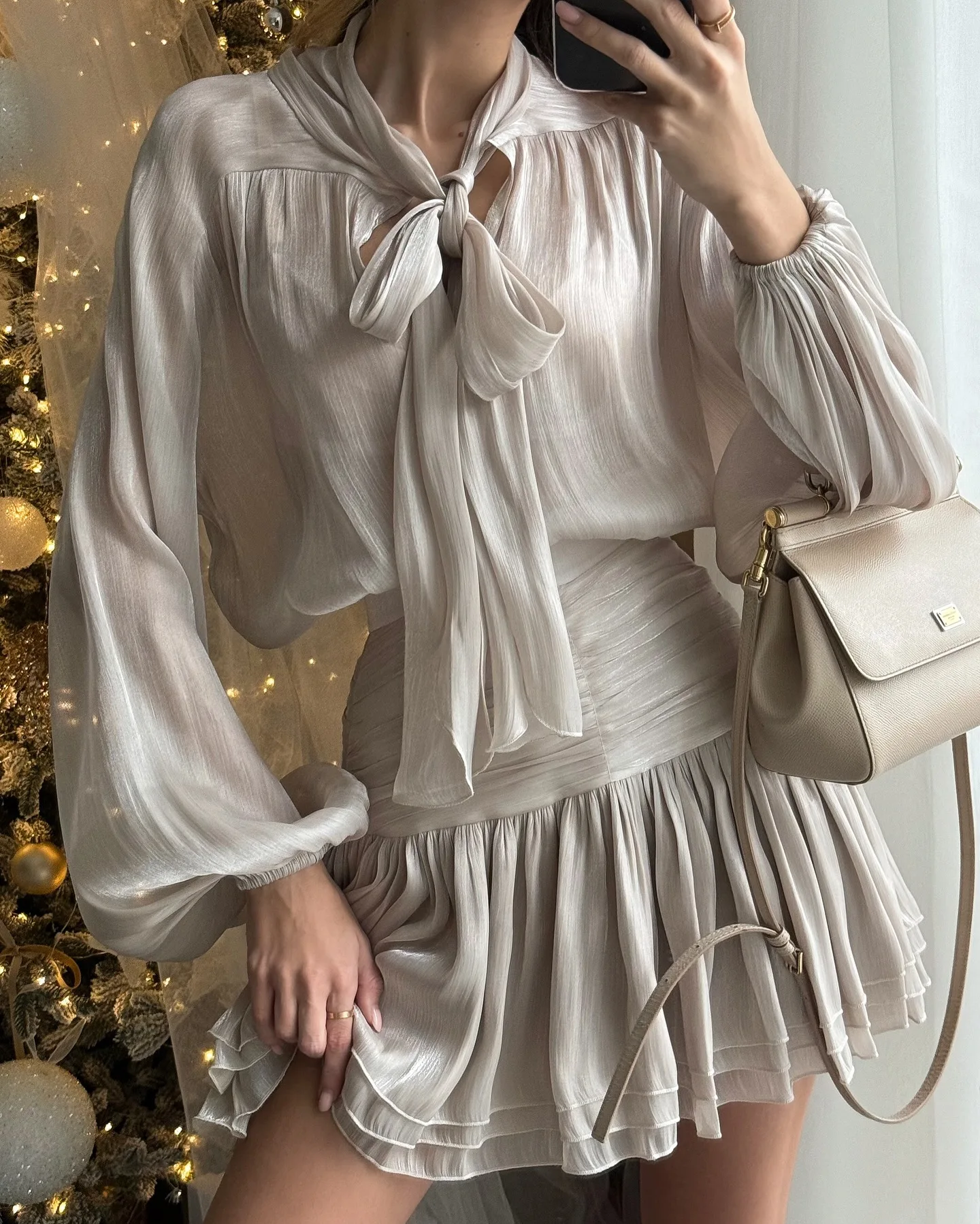 

Модный женский комплект, уличные рубашки с длинным рукавом и бантом + плиссированные мини-юбки, костюмы, весенние вечерние уличные комплекты из двух предметов