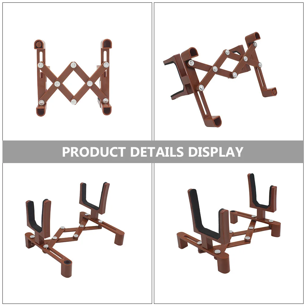 1 قطعة حامل الكمان طوي حامل مستقر المحمولة رف شاشة المهنية كمان الطابق قوس القهوة اللون الكمان الوقوف