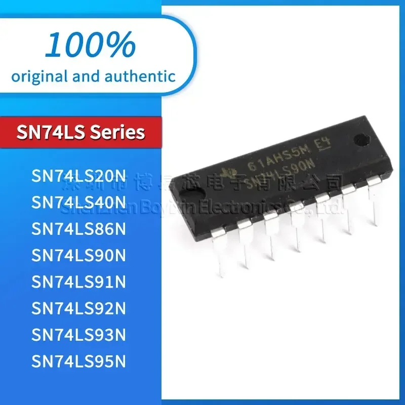 Original SN74LS20N SN74LS40N SN74LS86N SN74LS90N SN74LS91N SN74LS92N SN74LS93N SN74LS95N new Waterproof shell