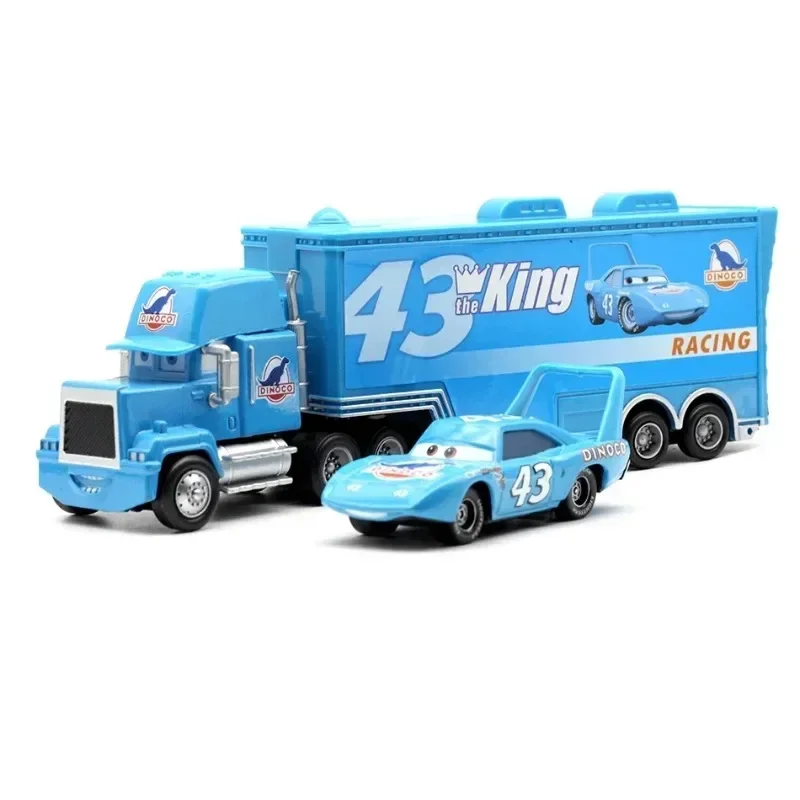 2026 Neues Disney Pixar Cars And Truck Set Lightning Mcqueen Uncle Mack Model Trucks Rennwagen Neujahr Geburtstagsgeschenk für Kinder