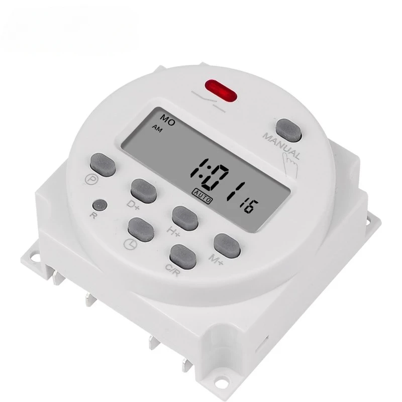 CN101A 12V/24V/110V/220V Single and double countdown micro cycle time control switch timer controller min control 16A