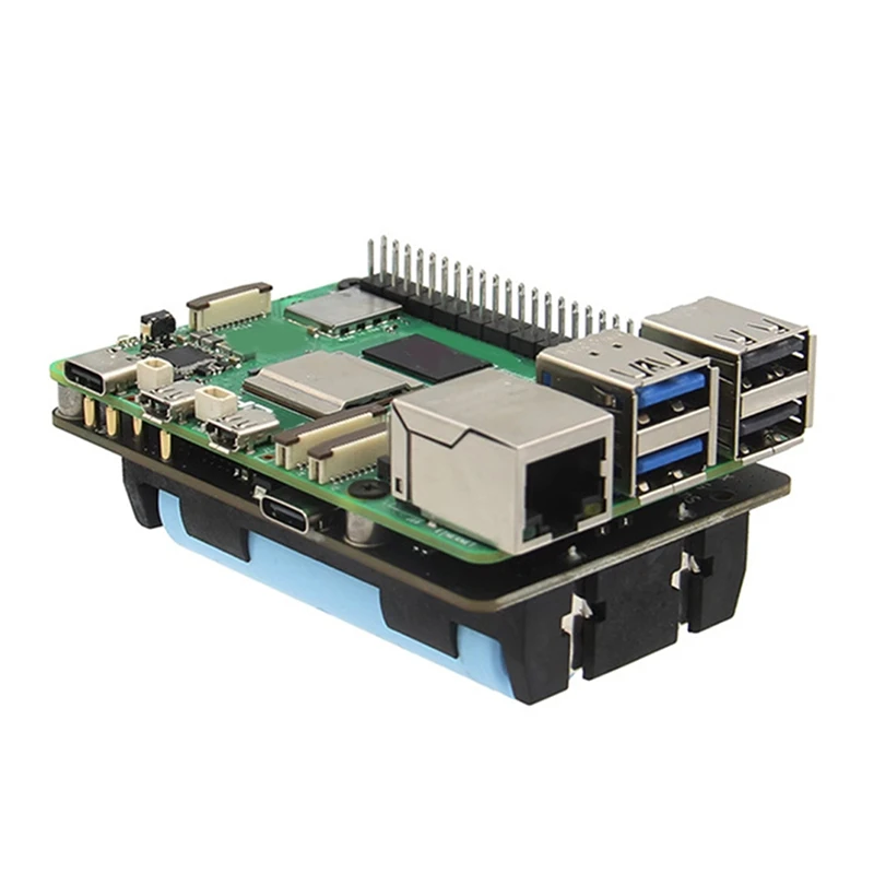

Плата ИБП X1200 для Raspberry Pi 5, плата ИБП, плата расширения управления питанием для аккумулятора 18650-Li (батарея не входит в комплект)